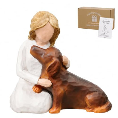 Brown Dachshund Lover Figurine Dog Memorial Gift for Dachshund Moms