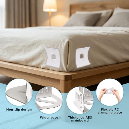 Bed Sheet Holders for Corners 4 Inch Secure Fit Mattress Clips