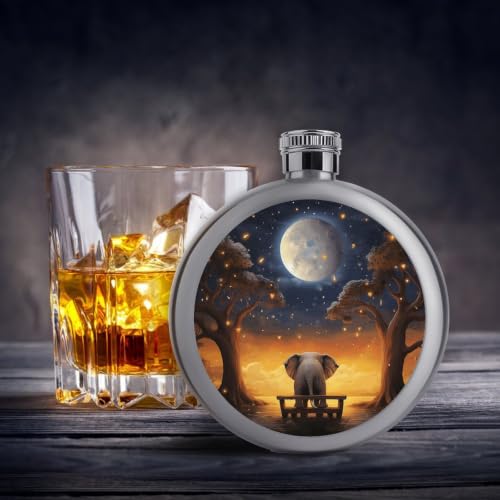 304 Stainless Steel 5 Oz Liquor Hip Flask for Men & Women