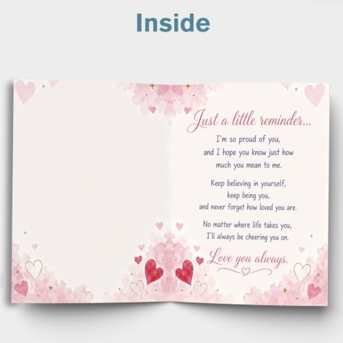 Birthday Card for Daughter - From Mom and Dad, C Style Variation