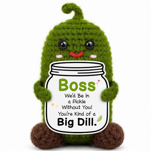 Bosses Day Gifts for Women Men - Funny Appreciation Crochet Pickle - Variation of THIS listing
