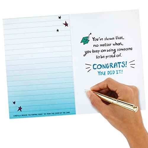 Hallmark Graduation Card for Kids with Pop It (Wow)