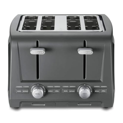 Cuisinart 4-Slice XL Slot Toaster Grey with Wide Slots and 7 Shade Settings