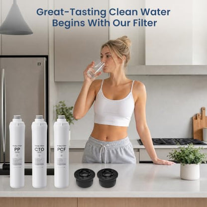 Water Filter Replacement Set for Reverse Osmosis Systems - 1 Year