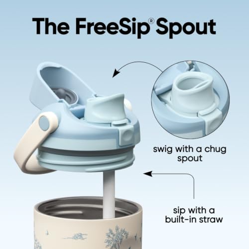 Insulated Stainless Steel Water Bottle with 2-in-1 Spout - 30 oz