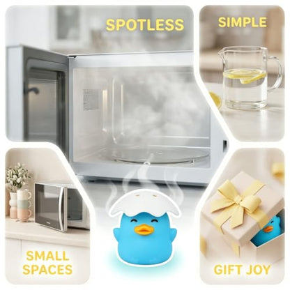 Blue Duck Microwave Steam Cleaner - Cute Kitchen Gadget for Fast Home Cleaning