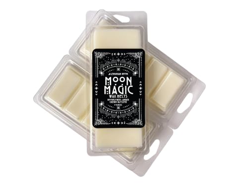 Moon Magic Soy Wax Snap Bar Wax Melts - Moonflower Cherry Blossom Amber - 2 oz, Witchy Rituals & Meditation