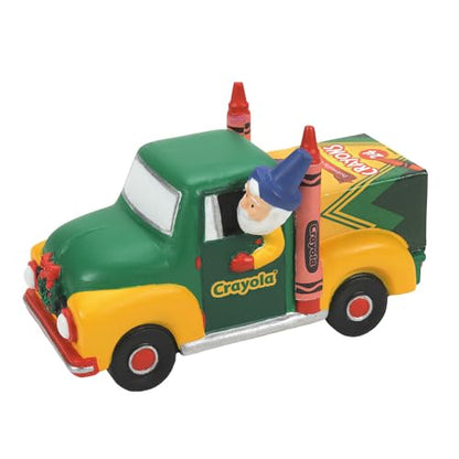 Department 56 North Pole Village Crayola Delivery Service Figurine - Holiday Christmas Decor