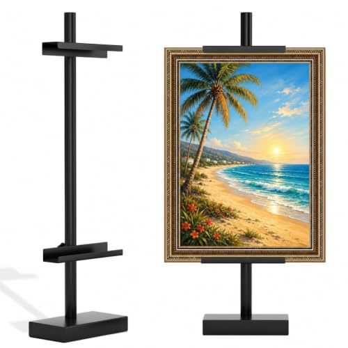 Adjustable Metal Tabletop Easel Stand for Art, Photos & Certificates