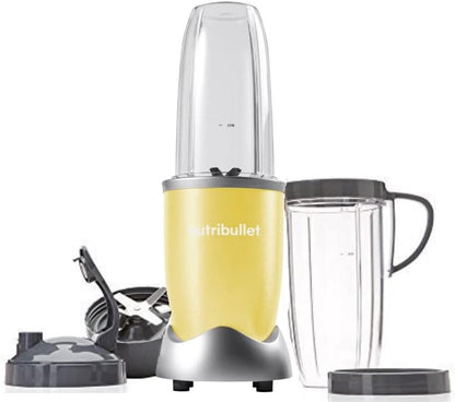 NutriBullet Pro 900 Watt Blender - High-Speed Mixer with 9-Piece Set in Yellow