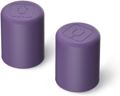 BrüMate Magnetic Straw Caps - Silicone Straw Topper 2-Pack | Dust & Dirt Resistant | Fits All Era & Resa Tumblers (Dark Aura)