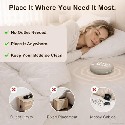 SolaceRise Extra Loud Vibrating Bed Shaker Alarm Clock Putty Variation