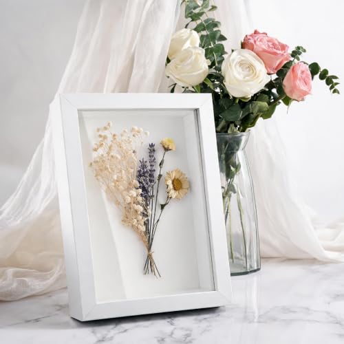 12 Pack Small Wood Shadow Box Frames 4x6 Inch for Dried Flowers Photos Memorabilia