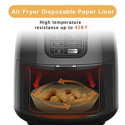 SIUDANGKA Air Fryer Liners for Ninja Air Fryer, 100 Pcs Air fryer Disposable Paper Liner Air Fryer Accessories for Ninja AF101 Air Fryer Ninja AF150Air Fryer XL Ninja AF161