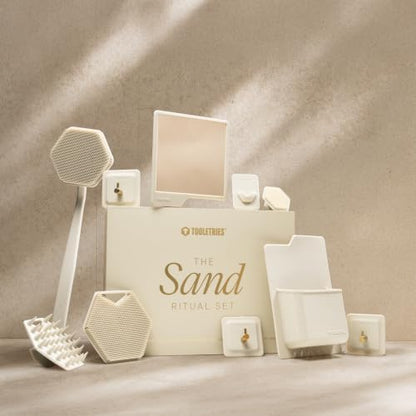 Self-Care Gift Set with Silicone Scrubbers Fog-Resistant Shower Mirror & Bathroom Accessories