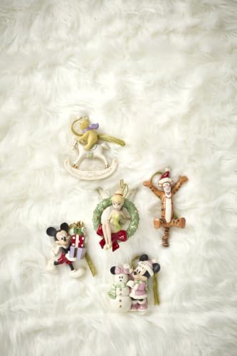 Minnie Mouse 2026 Snowman Ornament - Holiday Decor, Porcelain, Hand-Painted