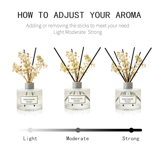 Eucalyptus Reed Diffuser Set - 6.7 Fl Oz Aromatherapy Oil with 8 Reed Sticks - Home Fragrance for Bathroom & Decor