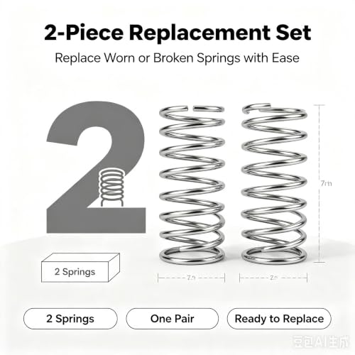 7 Inch Recliner Spring Replacement Set for Sofa Chairs - Tension Mechanism, 2 Pieces