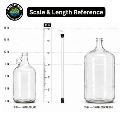 18 Inch Auto Siphon for Homebrew Wine Beer Mead Transfer Equipment