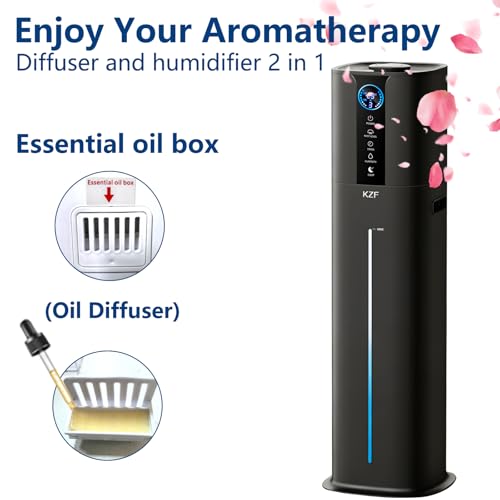 Large Room 9L Smart Humidifier with App Control and Remote - Black