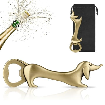 Bronze Dachshund Beer Bottle Opener - Wiener Dog Gift for Dog Lovers