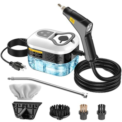 2500W Handheld Steam Cleaner for Home Car Grout - High-Temp Steamer Kit