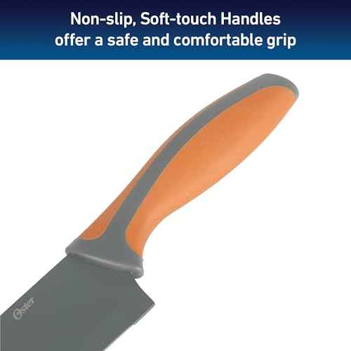 Oster Ronnan 12 Piece Knife Set, 6 Assorted Color Knives w/Nonstick Blades and 6 Sheaths - Cuchillos Para Cocina