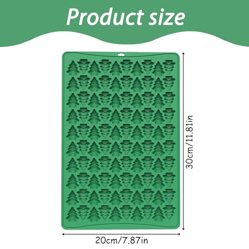 Christmas Tree Silicone Candy Mold 100 Cavities - Green QY253