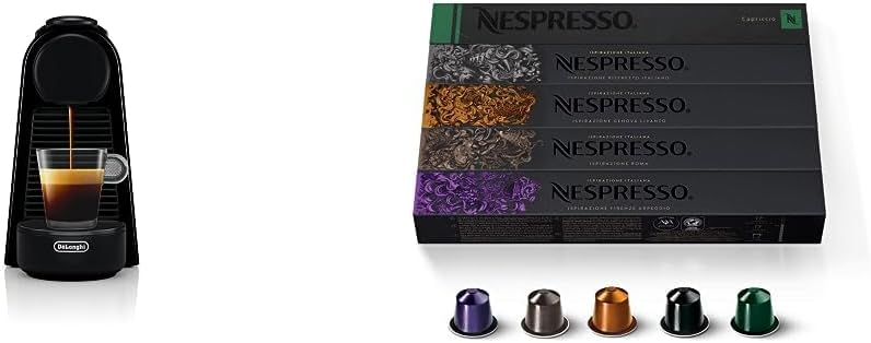 Nespresso Essenza Mini - Compact Espresso Machine | Sleek Black Design for Perfect Brews