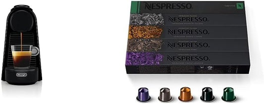 Nespresso Essenza Mini - Compact Espresso Machine | Sleek Black Design for Perfect Brews