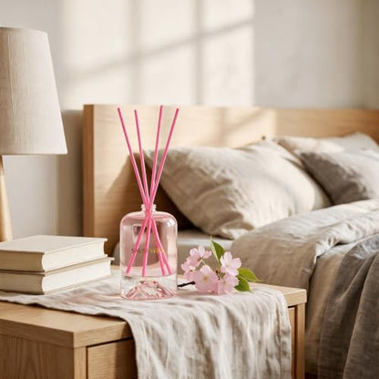 Cherry Blossom Reed Diffuser Set Volcano Design Home Fragrance - 3.28 fl.oz