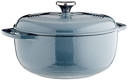 Lodge EC6D34 Enameled Dutch Oven, 6 Qt, Storm Blue