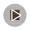 Bathroom Wall Cabinet with Doors - Brown Oak Finish, Adjustable Shelf