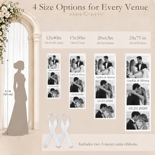 Personalized Wedding Photo Tapestry Custom Couple Backdrop Bride Gown Groomsmen