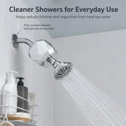 Carbon Shower Water Filter for Shower Head System - Compatible with Filterbaby Diamond
