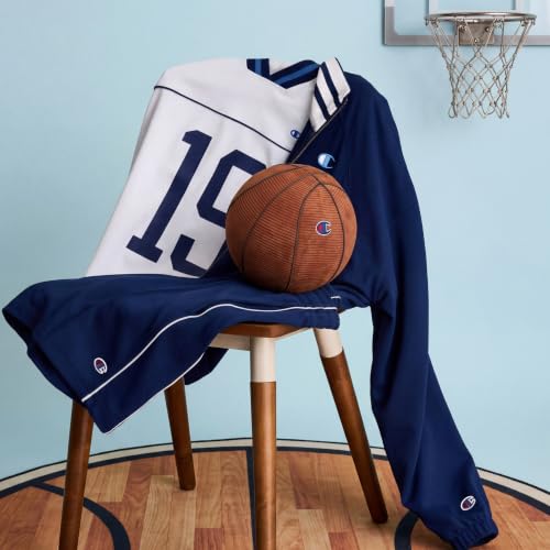 Champion Basketball Round Corduroy Decorative Pillow - Orange, 12"