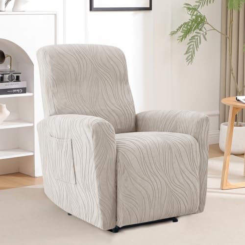 Small Recliner Chair Cover - Lazy Boy Slipcover Khaki D Variation