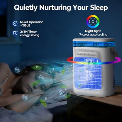 Portable Air Conditioner with Mist Modes & 3-Speed Fan - Cool Fan Variation