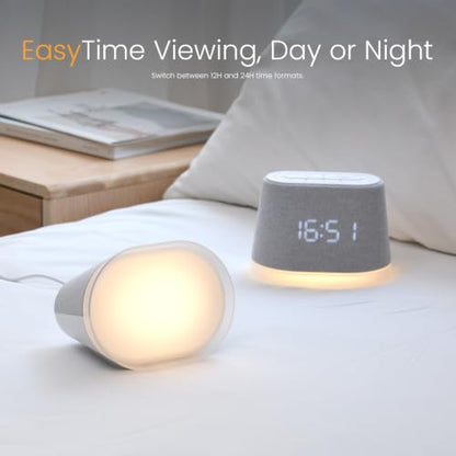 Sunrise Alarm Clock with Sound Machine and Night Light for Bedroom Dorm