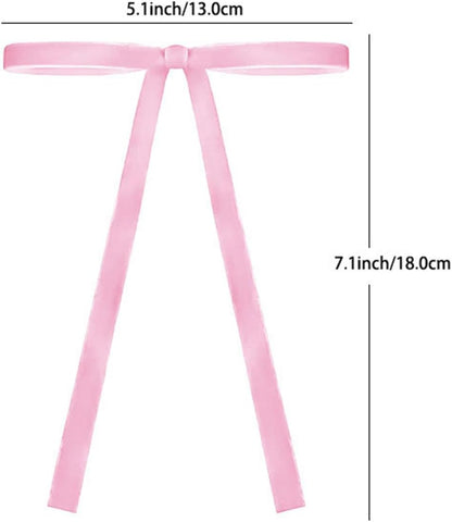 Skiennix 24 PCS Pink Velvet Bows - Elegant Christmas Tree Decorations | 5x7 Inch Ornaments for Home & Wedding Decor