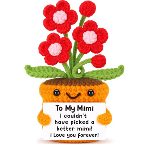 Mimi Crochet Flower Gift - Sentimental Grandma Birthday Christmas Gift - Variation of Mimi