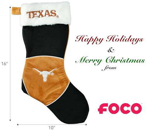 Longhorns Christmas Stocking - Plush Limited Edition NCAA Fan Decoration