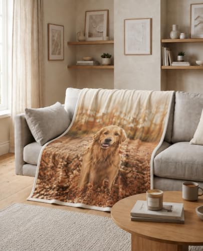 Personalized Photo Blanket 60x50 Inch Custom Soft Throw for Gifts