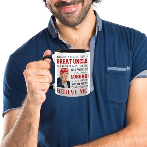 Funny Uncle Ceramic Mug 11oz - Father's Day, Birthday Gift from Niece or Nephew
