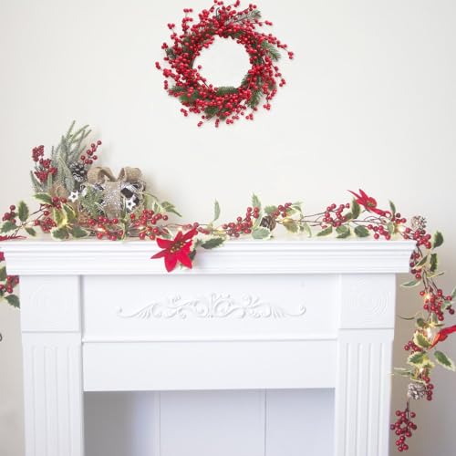 Artificial Red Berry Stems - 30 Pack, 8.2 Inch Christmas Decor