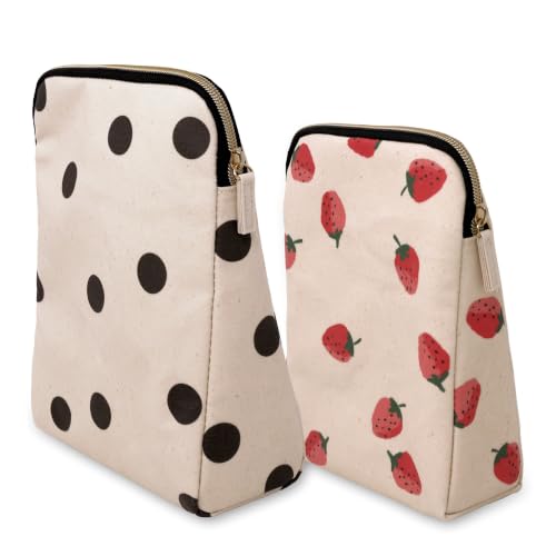 Kate Spade New York Insulated Snack Bag Set - Deco Dot & Strawberries Variation