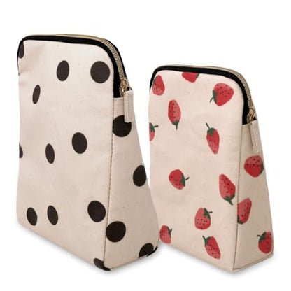 Kate Spade New York Insulated Snack Bag Set - Deco Dot & Strawberries Variation