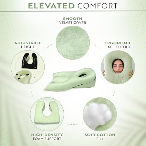 Post-Surgery Face Down Pillow for Eye & BBL Recovery - Support Cushion