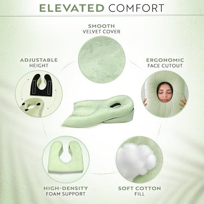 Post-Surgery Face Down Pillow for Eye & BBL Recovery - Support Cushion