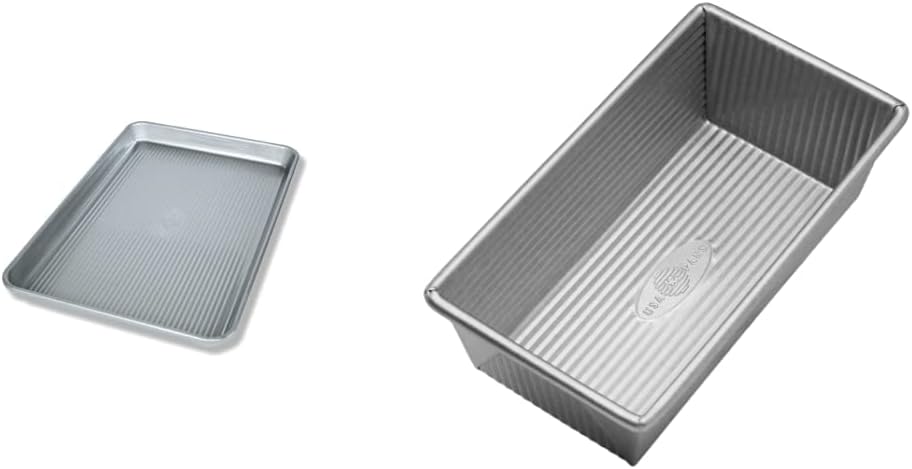 USA Pan Bakeware | Jelly Roll Pan & Loaf Pan Set for Perfect Baking | Durable Nonstick Design